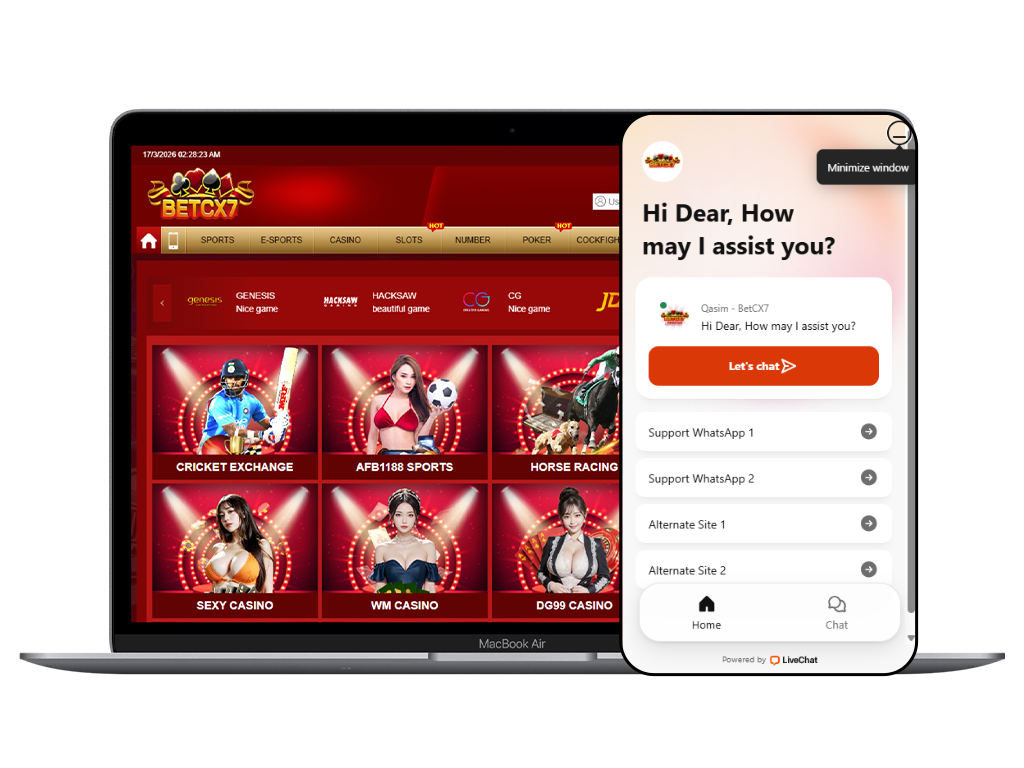 BetCX7 live customer support